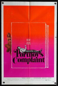 6k703 PORTNOY'S COMPLAINT 1sh '72 Richard Benjamin & sexy Karen Black, some movie!