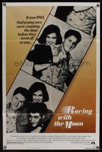 6k724 RACING WITH THE MOON 1sh '84 young Sean Penn, Nicholas Cage & Elizabeth McGovern!