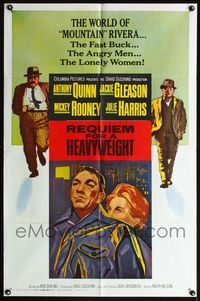 6k737 REQUIEM FOR A HEAVYWEIGHT 1sh '62 Anthony Quinn, Jackie Gleason, Mickey Rooney, boxing!