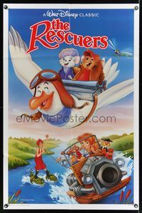 6k738 RESCUERS int'l 1sh R89 Disney mouse mystery adventure cartoon from depths of Devil's Bayou!