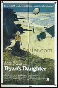 6k759 RYAN'S DAUGHTER int'l style A 1sh '70 David Lean, Sarah Miles, Lesset beach art!