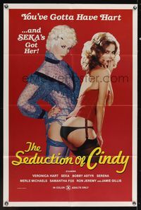 6k775 SEDUCTION OF CINDY 1sh '80 you gotta have Veronica Hart, and Seka's got her, Ron Jeremy!