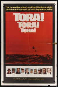 6k895 TORA TORA TORA int'l style B 1sh '70 the re-creation of the incredible attack on Pearl Harbor!
