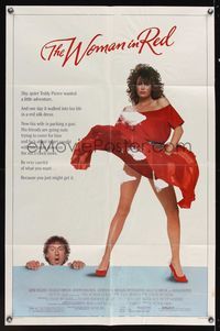 6k980 WOMAN IN RED 1sh '84 wacky Gene Wilder & super-sexy Kelly Le Brock!