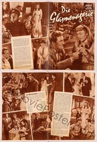 6m181 GLASS MENAGERIE German program '50 Jane Wyman & Kirk Douglas, Tennessee Williams, different!