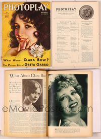 6m013 PHOTOPLAY magazine October 1930, wonderful art portrait of Bebe Daniels by Earl Christy!