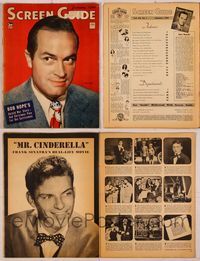 6m037 SCREEN GUIDE magazine January 1944, great close portrait of Bob Hope by Whitey Schafer!