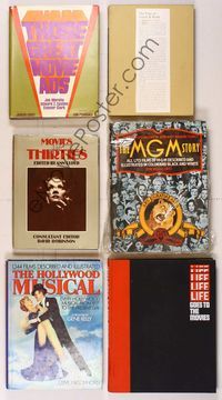 6m007 6 OVERSIZED HARDCOVER MOVIE BOOKS book lot Those Great Movie Ads, The MGM Story & more!