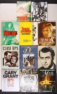 6m009 11 TRADE PAPERBACK MOVIE BOOKS book lot Three Stooges, Cary Grant, Savage Cinema & more!