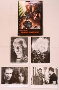 6m116 BLADE RUNNER presskit '82 Ridley Scott sci-fi classic, art of Harrison Ford by John Alvin!