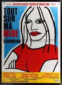6p463 ALL ABOUT MY MOTHER French 1p '99 Pedro Almodovar's Todo Sobre Mi Madre, cool art by Marine!