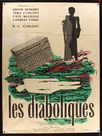 6p507 DIABOLIQUE French 1p R50s Henri-Georges Clouzot's Les Diaboliques, art by Raymond Gid!