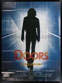 6p510 DOORS French 1p '90 different image of Val Kilmer as Jim Morrison, directed by Oliver Stone!