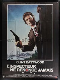6p521 ENFORCER French 1p '76 art of Clint Eastwood as Dirty Harry by Jean Mascii!