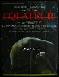 6p522 EQUATEUR French 1p '83 Serge Gainsbourg, Barbara Sukowa, written by Georges Simenon!