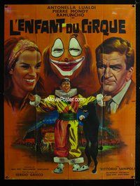 6p549 IL FIGLIO DEL CIRCO French 1p '63 art of clown Ramuncho, Antonella Lualdi & Mondy by Mascii!