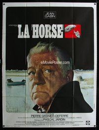6p567 LA HORSE French 1p '70 super close up of grizzled Jean Gabin by Vaissier!