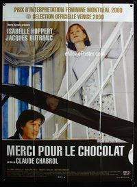 6p604 NIGHTCAP French 1p '00 Claude Chabrol, pretty Isabelle Huppert, Jacques Dutronc at piano!
