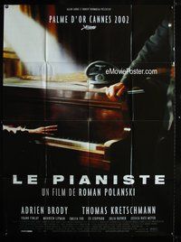 6p614 PIANIST French 1p '02 directed by Roman Polanski, Adrien Brody, Nazi soldier by piano!