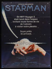 6p656 STARMAN French 1p '84 John Carpenter, cool completely different image of holding hands!