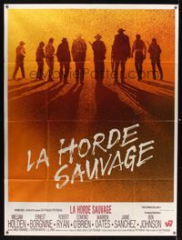 6p694 WILD BUNCH French 1p '69 Sam Peckinpah cowboy classic, William Holden & Ernest Borgnine!