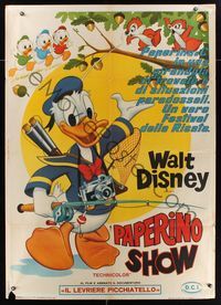 6p343 DONALD DUCK SHOW Italian 1p '69 Disney cartoon, plus Huey, Dewey, Louie & Chip 'n' Dale!
