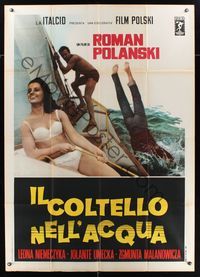 6p381 KNIFE IN THE WATER Italian 1p R68 Roman Polanski's Noz w Wodzie, sexy Leona Niemeczyka!