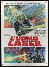6p385 LASERBLAST Italian 1p '78 cool completely different art of aliens attacking!