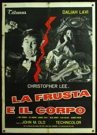 6p451 WHIP & THE BODY Italian 1p '64 Mario Bava's La Frusta e il corpo, Chris Lee, sexy Daliah Lavi