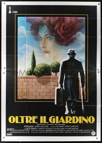 6p021 BEING THERE Italian 2p '80 different art of Shirley MacLaine by Renato Casaro, Hal Ashby