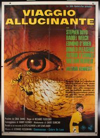 6p035 FANTASTIC VOYAGE Italian 2p '66 Richard Fleischer,cool different image of tiny people in eye!