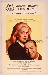 6p093 APRIL FOOLS WC '69 Jack Lemmon & Catherine Deneuve are married but not to each other!