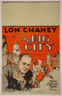 6p107 BIG CITY WC '28 directed by Tod Browning, art of crime boss Lon Chaney Sr.!