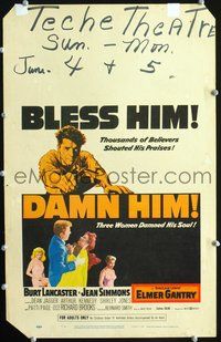 6p148 ELMER GANTRY WC '60 Jean Simmons, Shirley Jones & Patti Page damn Burt Lancaster's soul!