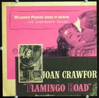 6p155 FLAMINGO ROAD WC '49 completely different image of bad girl Joan Crawford with gun!