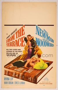 6p158 FROM THE TERRACE WC '60 great images of Paul Newman & sexy half-dressed Joanne Woodward!