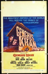 6p161 GENGHIS KHAN WC '65 Omar Sharif as the Mongolian Prince of Conquerors, Stephen Boyd