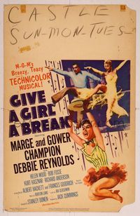 6p163 GIVE A GIRL A BREAK WC '53 great image of Marge & Gower Champion dancing, Debbie Reynolds!