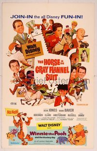 6p176 HORSE IN THE GRAY FLANNEL SUIT/WINNIE THE POOH WC '69 Walt Disney double-bill!