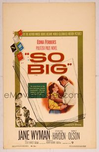 6p246 SO BIG WC '53 Jane Wyman, Sterling Hayden, from Edna Ferber's Pulitzer Prize novel!