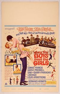6p292 WHEN THE BOYS MEET THE GIRLS WC '65 Connie Francis, Liberace, Herman's Hermits!