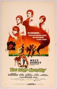 6p297 WILD COUNTRY WC '71 Disney, artwork of Vera Miles, Ron Howard and brother Clint Howard!