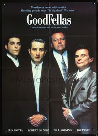 6r071 GOODFELLAS French commercial 38x53 '90 Robert De Niro, Joe Pesci, Ray Liotta, Scorsese