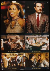 6r079 CASINO German LC poster '95 Martin Scorsese, Robert De Niro & Sharon Stone, Joe Pesci
