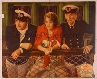 6r030 LET'S GO NATIVE jumbo LC '30 puzzled Jeanette MacDonald with two saiilors by ship rail!
