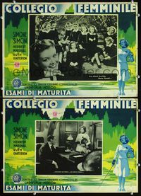 6r075 GIRLS' DORMITORY 2 Italian photobustas '36 Ruth Chatterton, Simone Simon, Herbert Marshall