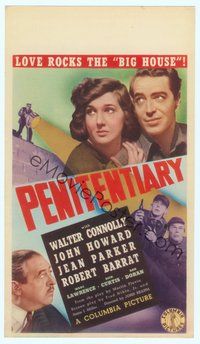 6r017 PENITENTIARY mini WC '38 Walter Connolly, John Howard & Jean Parker rock the Big House!