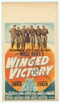 6r026 WINGED VICTORY mini WC '44 Judy Holliday, WWII propaganda, cool image of soldiers with girl!