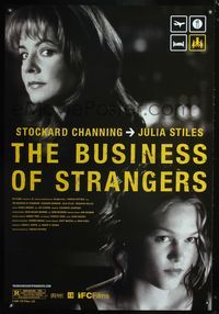 6s122 BUSINESS OF STRANGERS 1sh '01 Stockard Channing, Julia Stiles, cool poster design!
