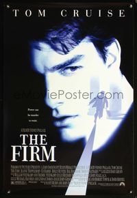 6s204 FIRM 1sh '93 image of Tom Cruise on the run, Sydney Pollack directed, lawyers!